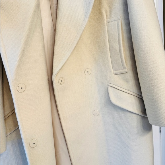 New With Tags ZARA Oversized Cream Coat - Picture 7 of 14